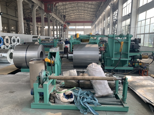 μέταλλο 25m/Min 380V που κόβεται στη γραμμή μήκους για το πιάτο άνθρακα